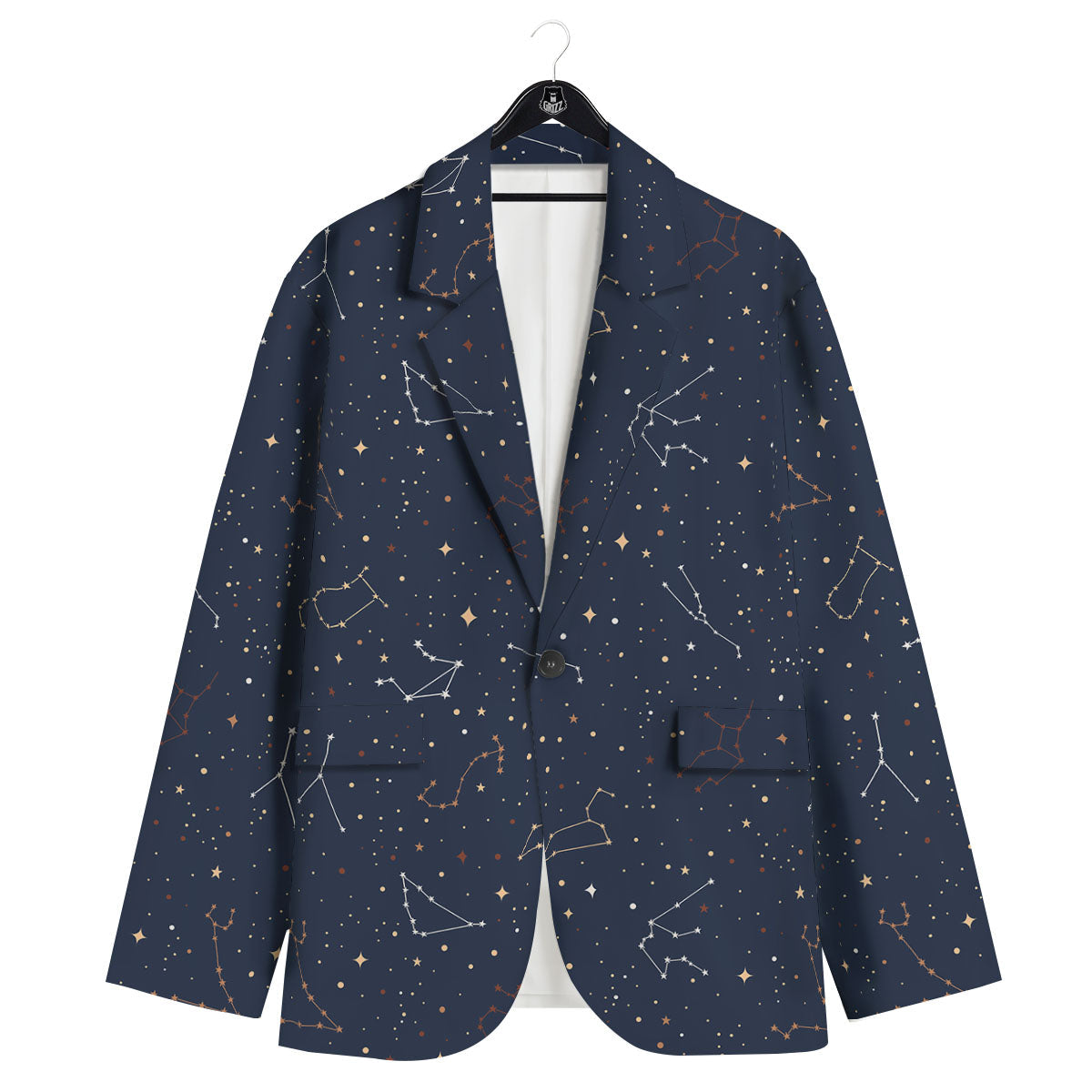 Stars Constellation Print Pattern Men's Sport Coat-grizzshop