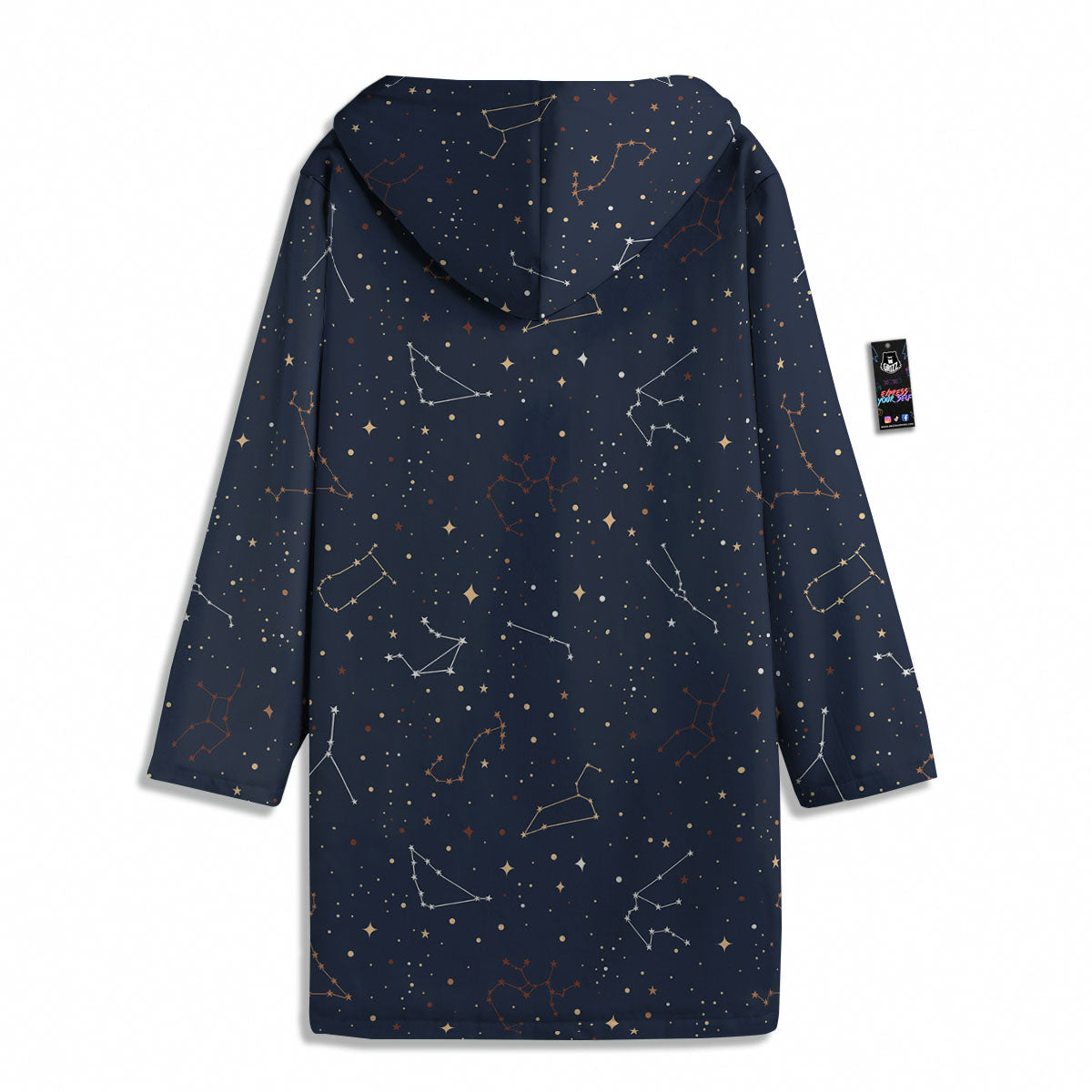 Stars Constellation Print Pattern Men's Windbreaker Jacket-grizzshop