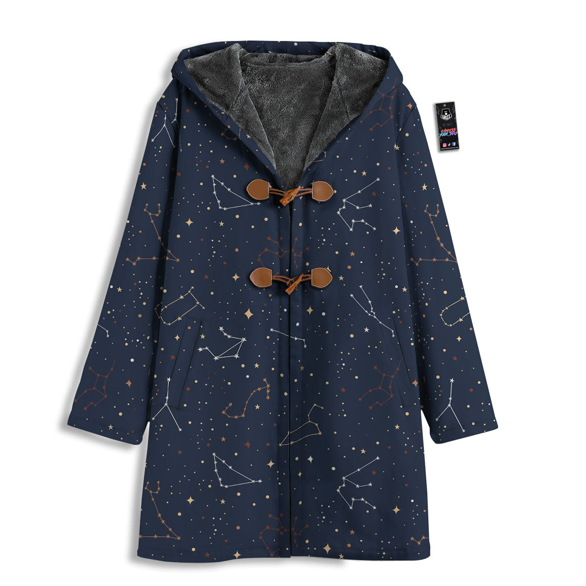 Stars Constellation Print Pattern Men's Windbreaker Jacket-grizzshop