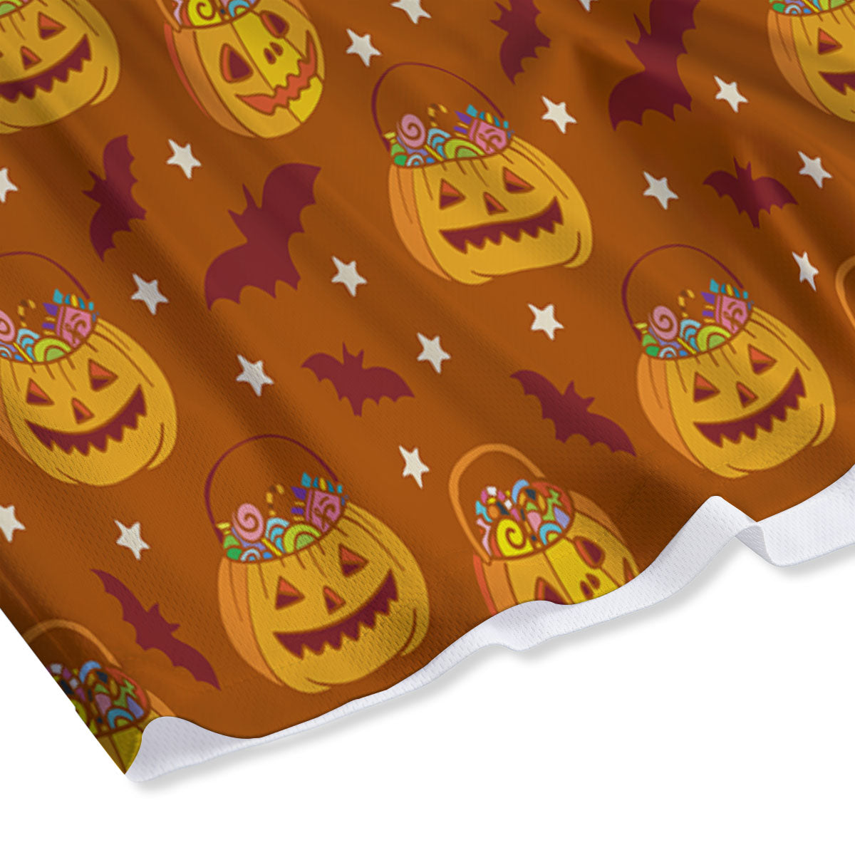 Stars Halloween Print Pattern Mesh Shorts