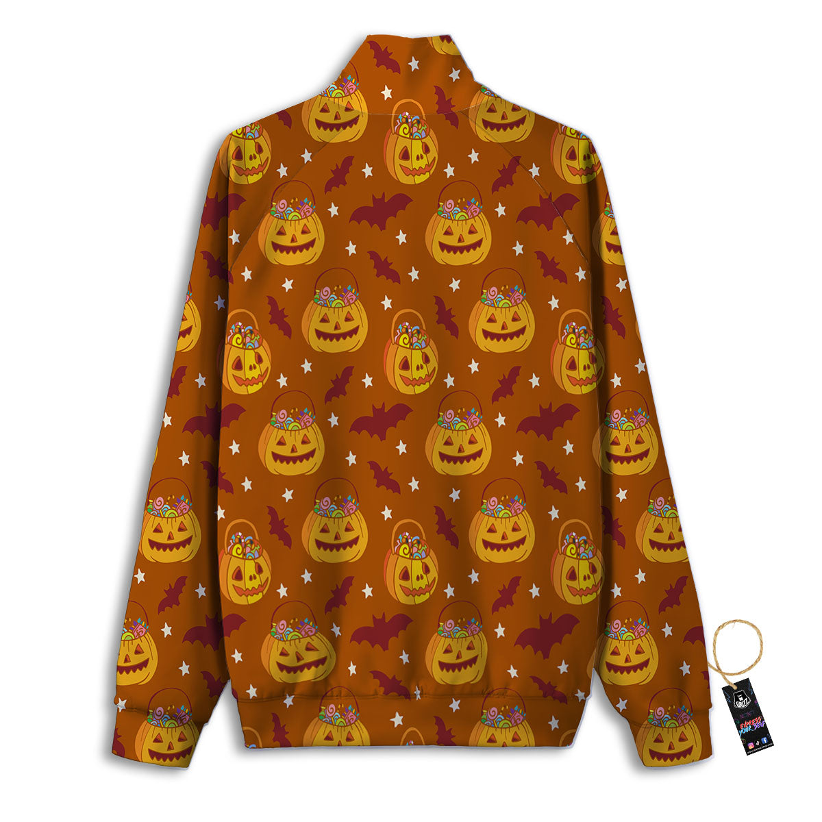 Stars Halloween Print Pattern Track Jacket-grizzshop