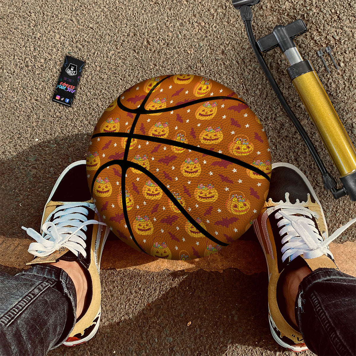 Stars Halloween Print Pattern Basketball