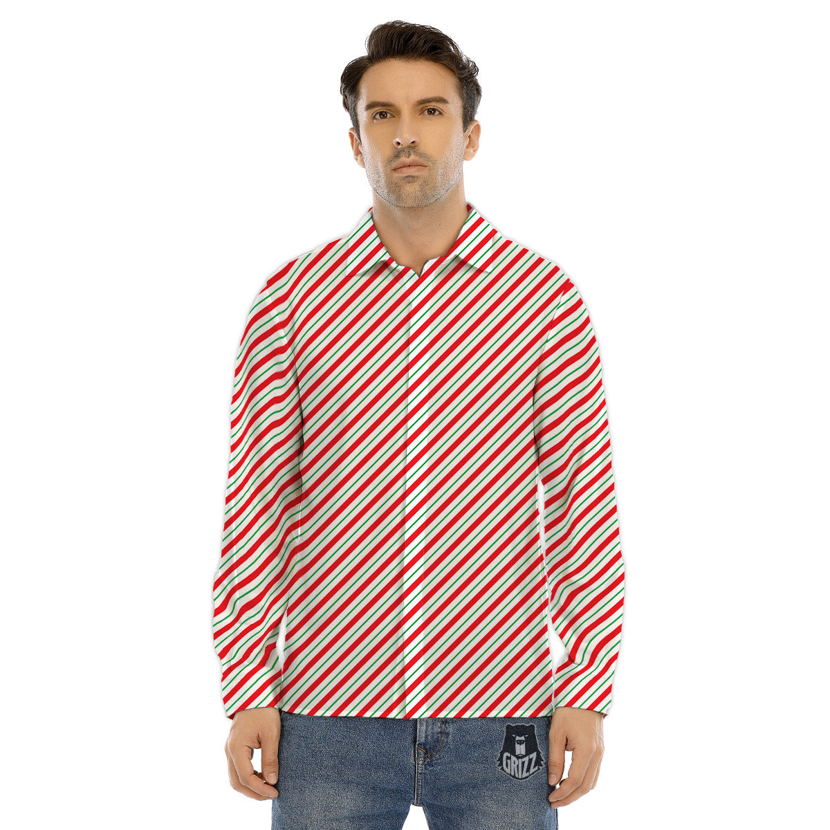 Statue Ancient Mayan Print Men's Dress Shirts-grizzshop