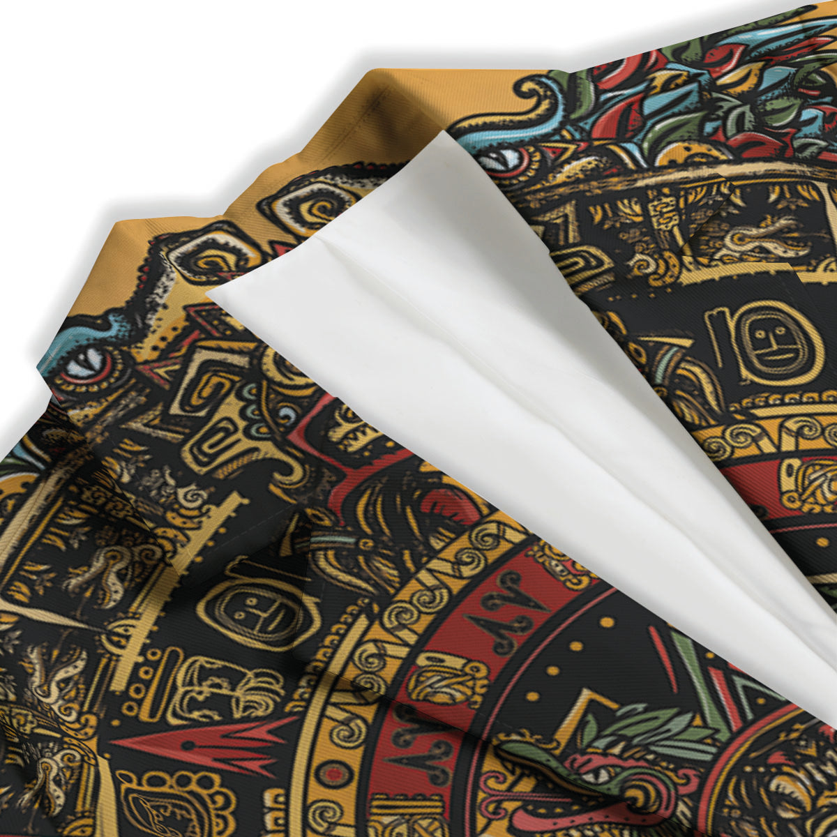 Statue Ancient Mayan Print Women's Blazer-grizzshop