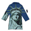 Statue Of Liberty American Print Bathrobe-grizzshop