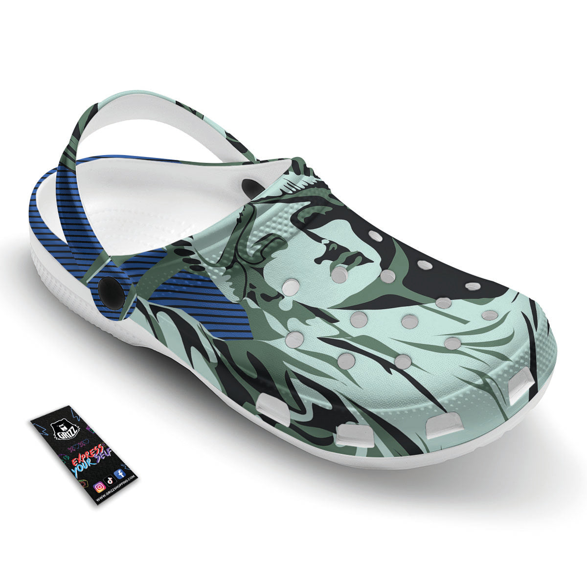 Statue Of Liberty American Print Clog-grizzshop