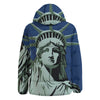 Statue Of Liberty American Print Down Jacket-grizzshop