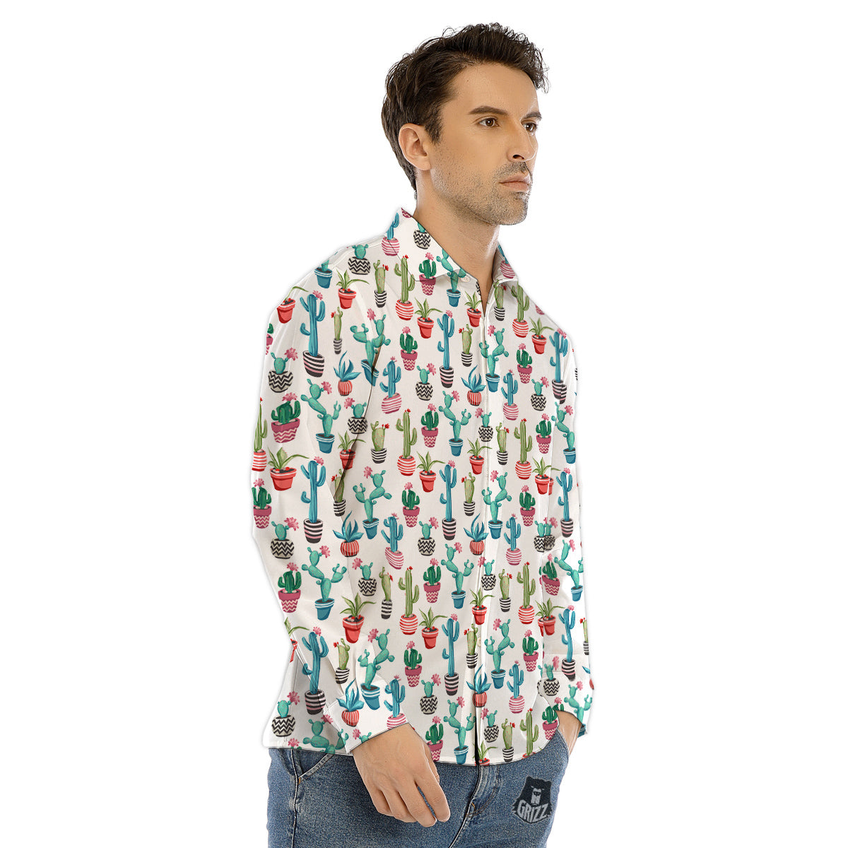 Statue Of Liberty American Print Men's Dress Shirts-grizzshop