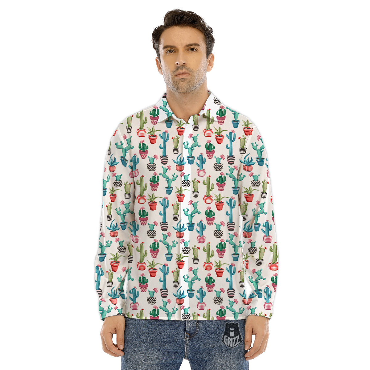 Statue Of Liberty American Print Men's Dress Shirts-grizzshop