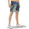 Statue Of Liberty American Print Men's Gym Shorts-grizzshop