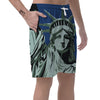 Statue Of Liberty American Print Men's Shorts-grizzshop