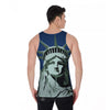 Statue Of Liberty American Print Men's Tank Top-grizzshop