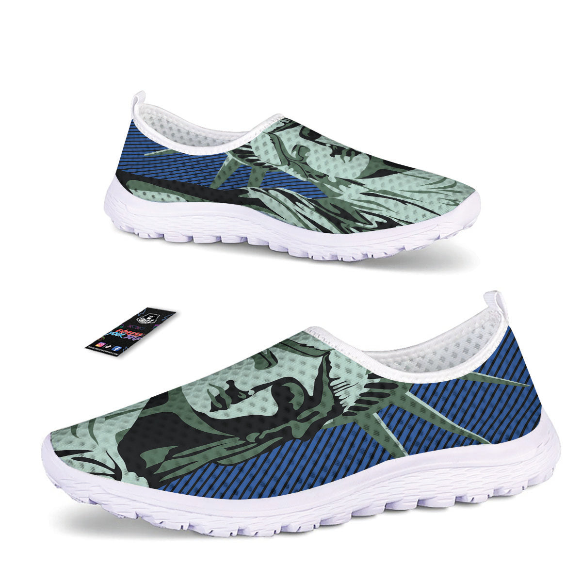 Statue Of Liberty American Print Nurse Shoes-grizzshop