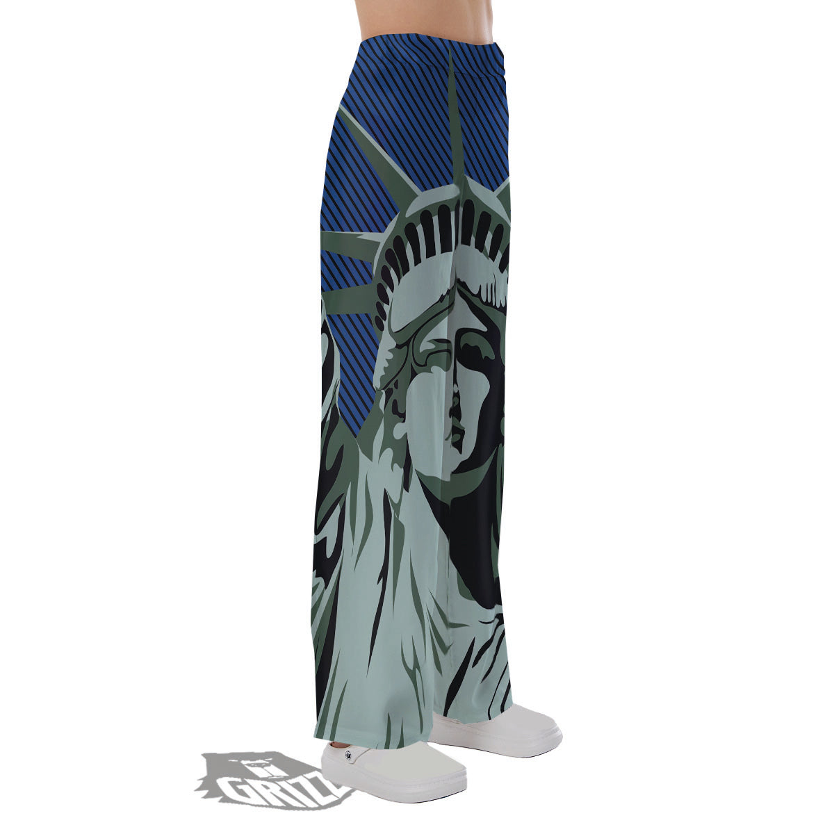 Statue Of Liberty American Print Pajama Pants-grizzshop