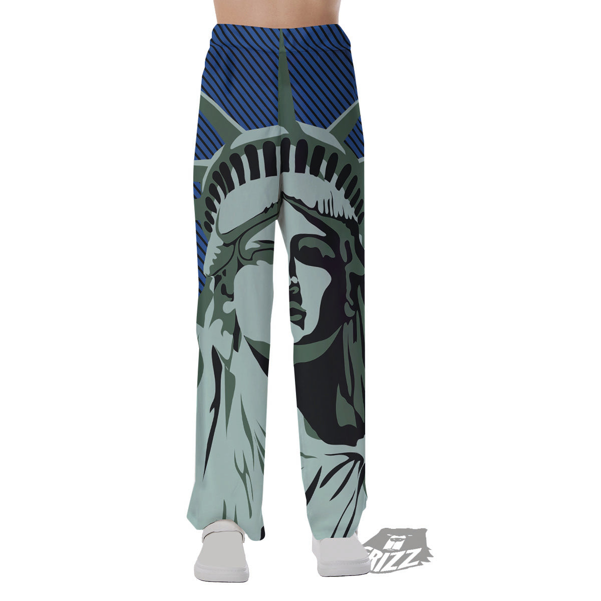 Statue Of Liberty American Print Pajama Pants-grizzshop