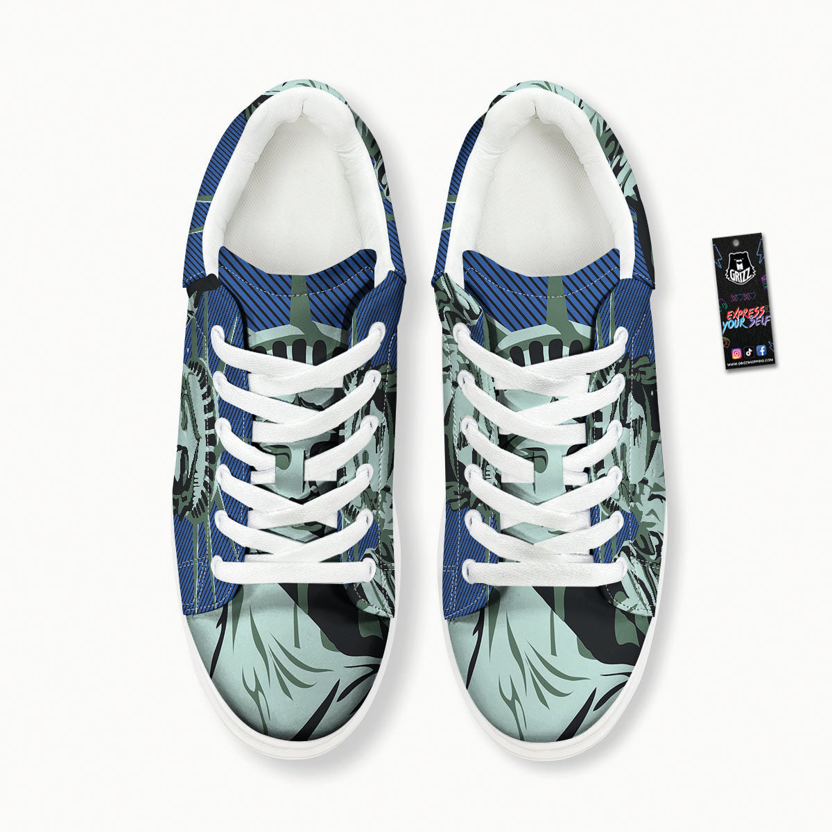 Statue Of Liberty American Print Platform Shoes-grizzshop