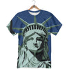 Statue Of Liberty American Print T-Shirt-grizzshop