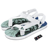 Statue Of Liberty American Print White Open Toe Sandals-grizzshop