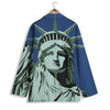 Statue Of Liberty American Print Women's Blazer-grizzshop