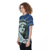 Statue Of Liberty American Print Women's Golf Shirts-grizzshop