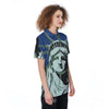 Statue Of Liberty American Print Women's Golf Shirts-grizzshop