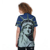 Statue Of Liberty American Print Women's Golf Shirts-grizzshop