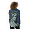 Statue Of Liberty American Print Women's Long Sleeve Shirts-grizzshop