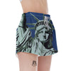 Statue Of Liberty American Print Women's Shorts-grizzshop