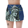 Statue Of Liberty American Print Women's Shorts-grizzshop