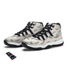 Statue Of Liberty Beige Print Pattern Black Bball Shoes-grizzshop