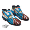 Statue Of Liberty USA Print Ankle Boots-grizzshop