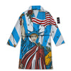 Statue Of Liberty USA Print Bathrobe-grizzshop