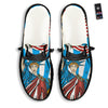 Statue Of Liberty USA Print Black Loafers-grizzshop