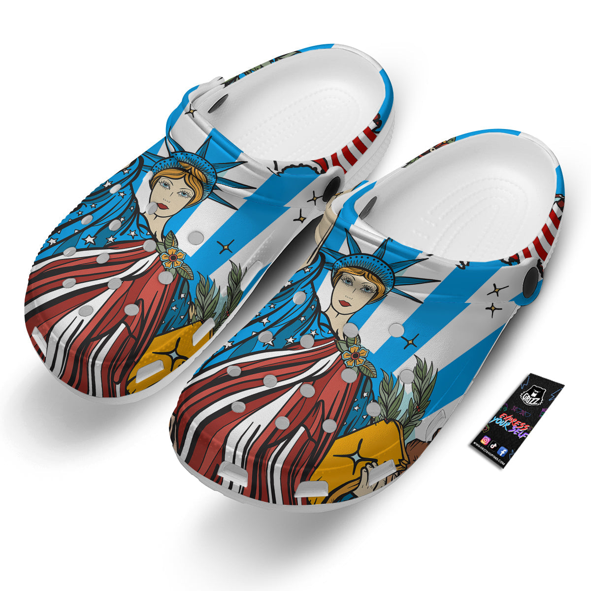 Statue Of Liberty USA Print Clog-grizzshop