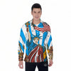 Statue Of Liberty USA Print Men's Long Sleeve Shirts-grizzshop