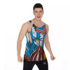 Statue Of Liberty USA Print Men's Tank Top-grizzshop