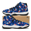 Statue Of Liberty USA Print Pattern Black Bball Shoes-grizzshop