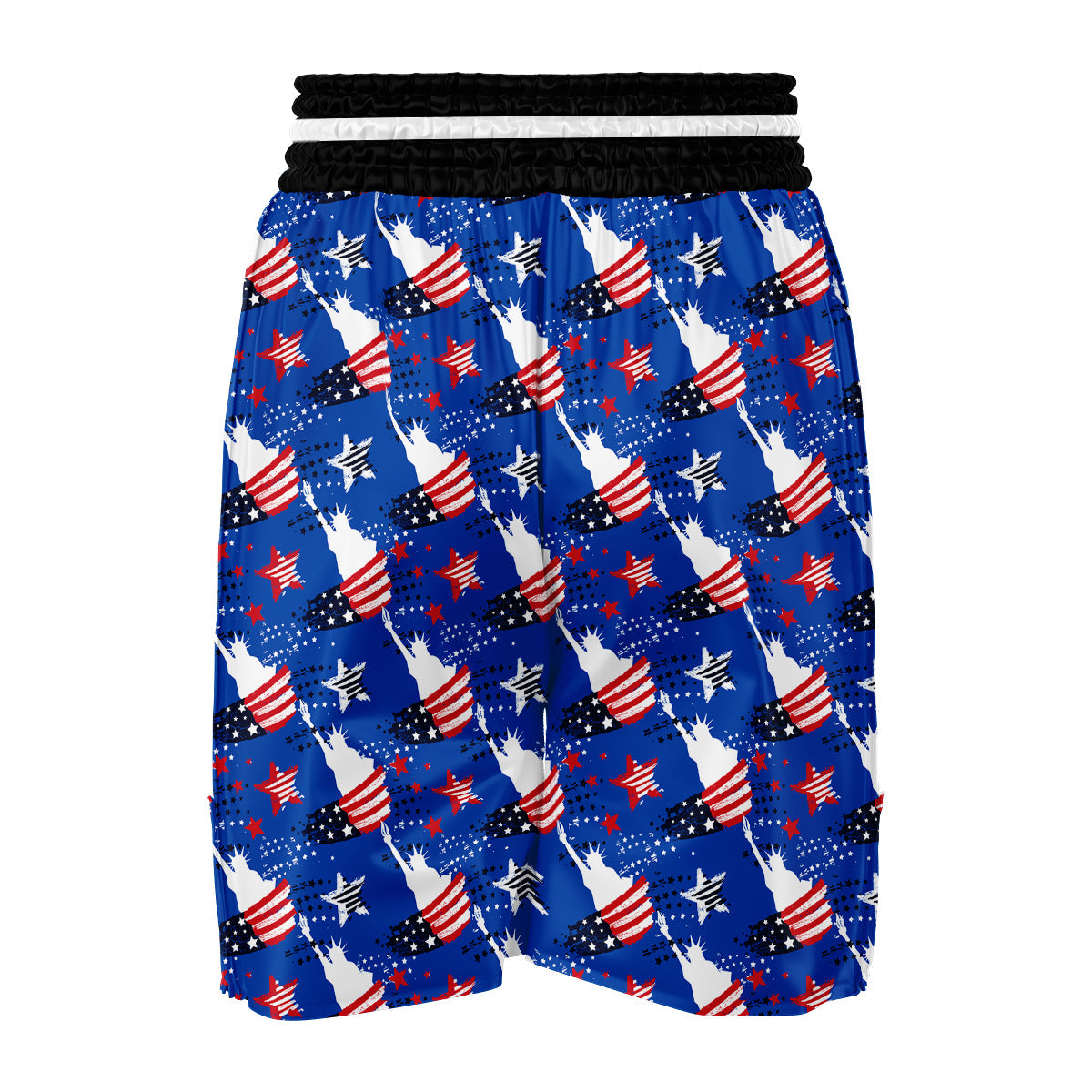 Statue Of Liberty USA Print Pattern Boxing Shorts-grizzshop