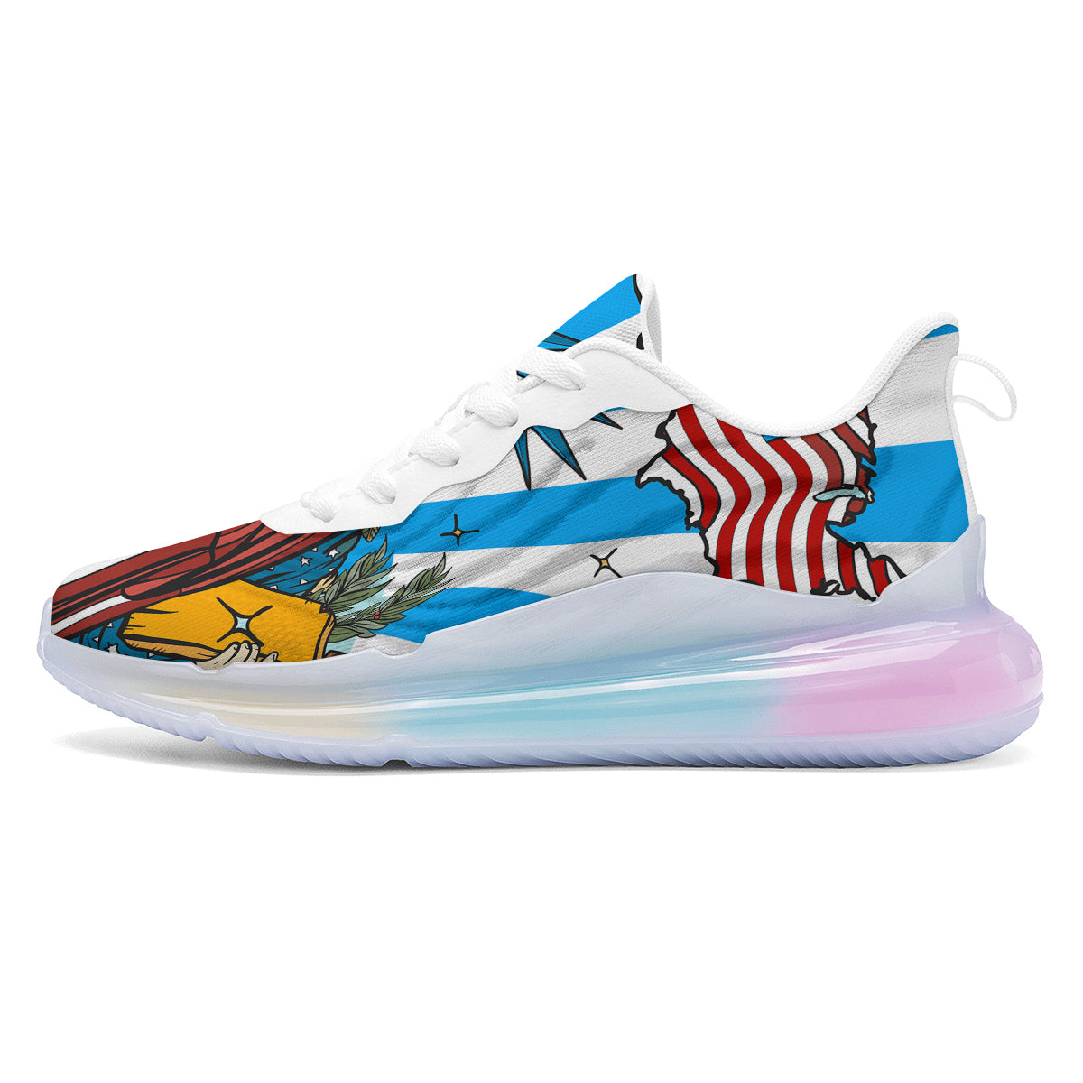 Statue Of Liberty USA Print Running Sneakers-grizzshop