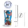 Statue Of Liberty USA Print Tumbler-grizzshop