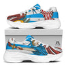 Statue Of Liberty USA Print White Chunky Shoes-grizzshop