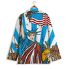 Statue Of Liberty USA Print Women's Blazer-grizzshop