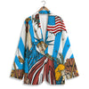 Statue Of Liberty USA Print Women's Blazer-grizzshop