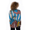 Statue Of Liberty USA Print Women's Long Sleeve Shirts-grizzshop