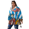 Statue Of Liberty USA Print Women's Sherpa Jacket-grizzshop