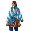 Statue Of Liberty USA Print Women's Sherpa Jacket-grizzshop