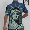 Statue Of Liberty American Print Untucked Shirts-grizzshop