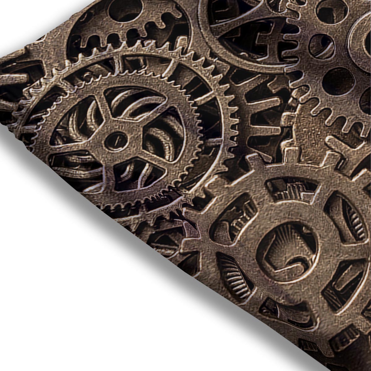 Steampunk Brass Gears And Cogs Print Mesh Shorts