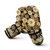 Steampunk Floral Pattern Print Boxing Gloves-grizzshop