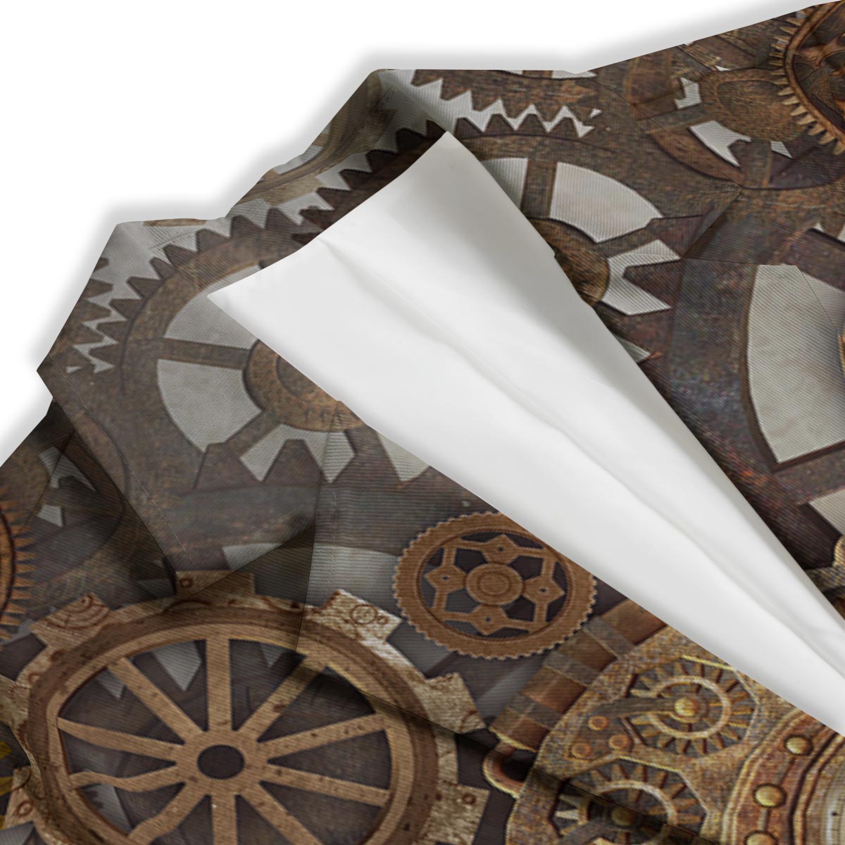 Steampunk Gears Clock Print Women's Blazer-grizzshop